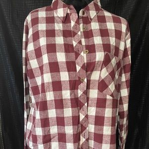 Maroon Buffalo Plaid